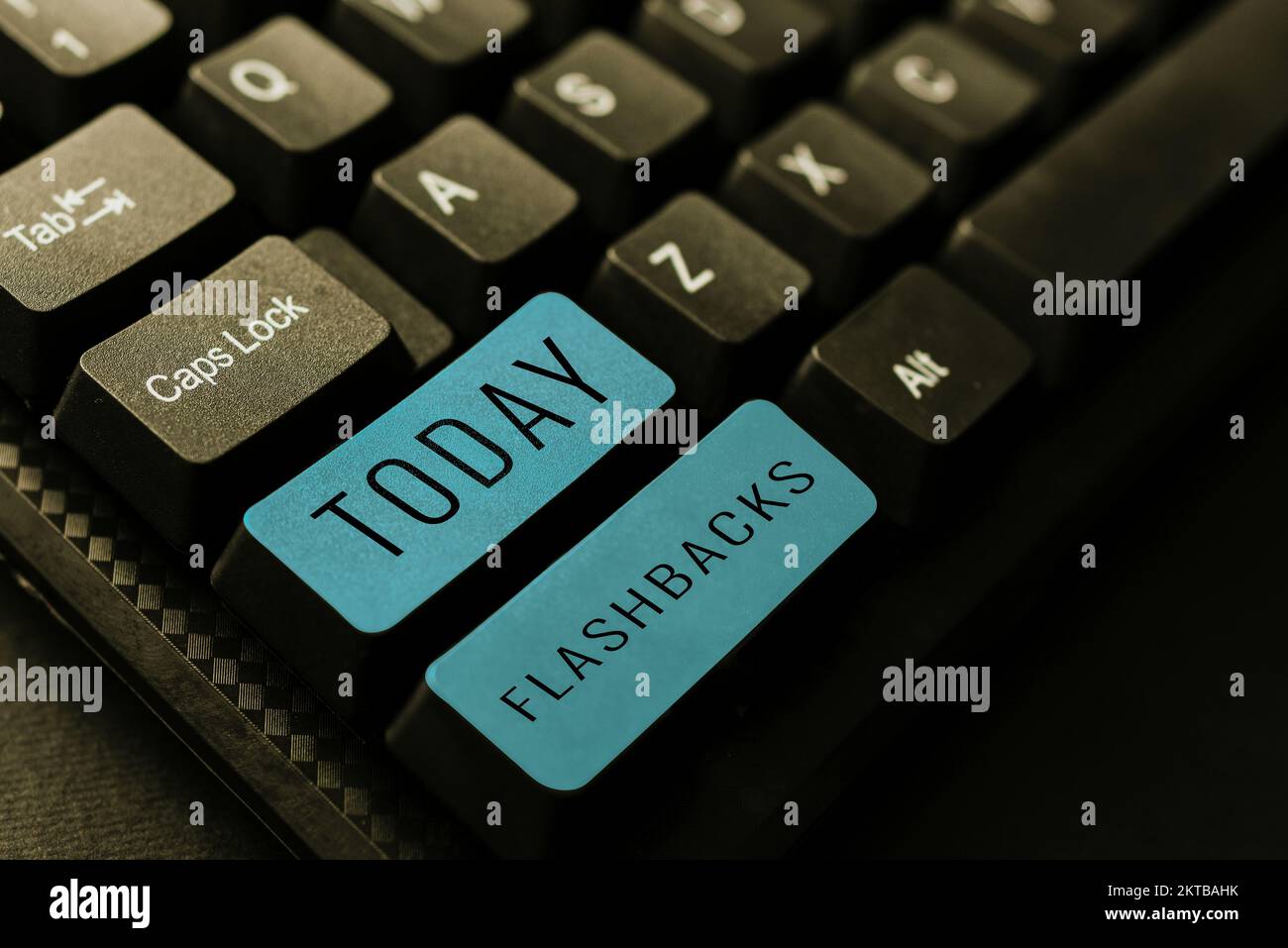 Conceptual caption Flashbacks, Concept meaning interruption of