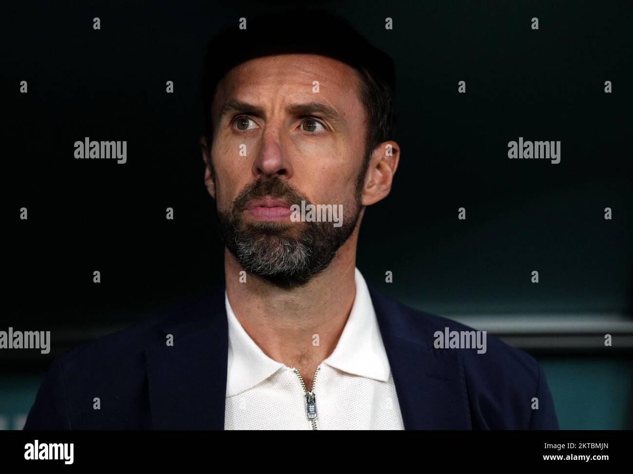 England manager Gareth Southgate during the FIFA World Cup Group B match at the Ahmad Bin Ali Stadium, Al Rayyan, Qatar. Picture date: Tuesday November 29, 2022. Stock Photo