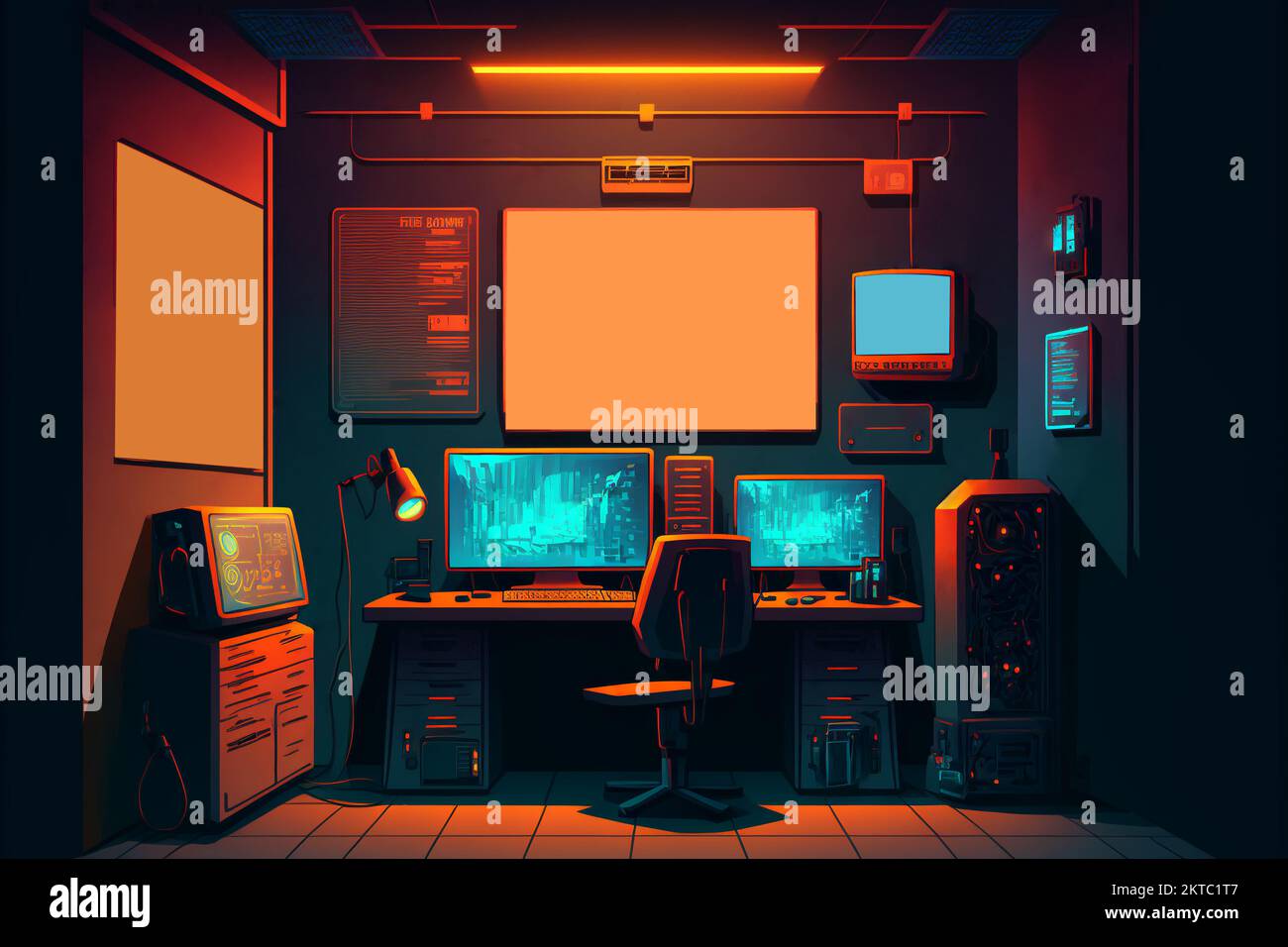 Cyberpunk computer hi-res stock photography and images - Alamy