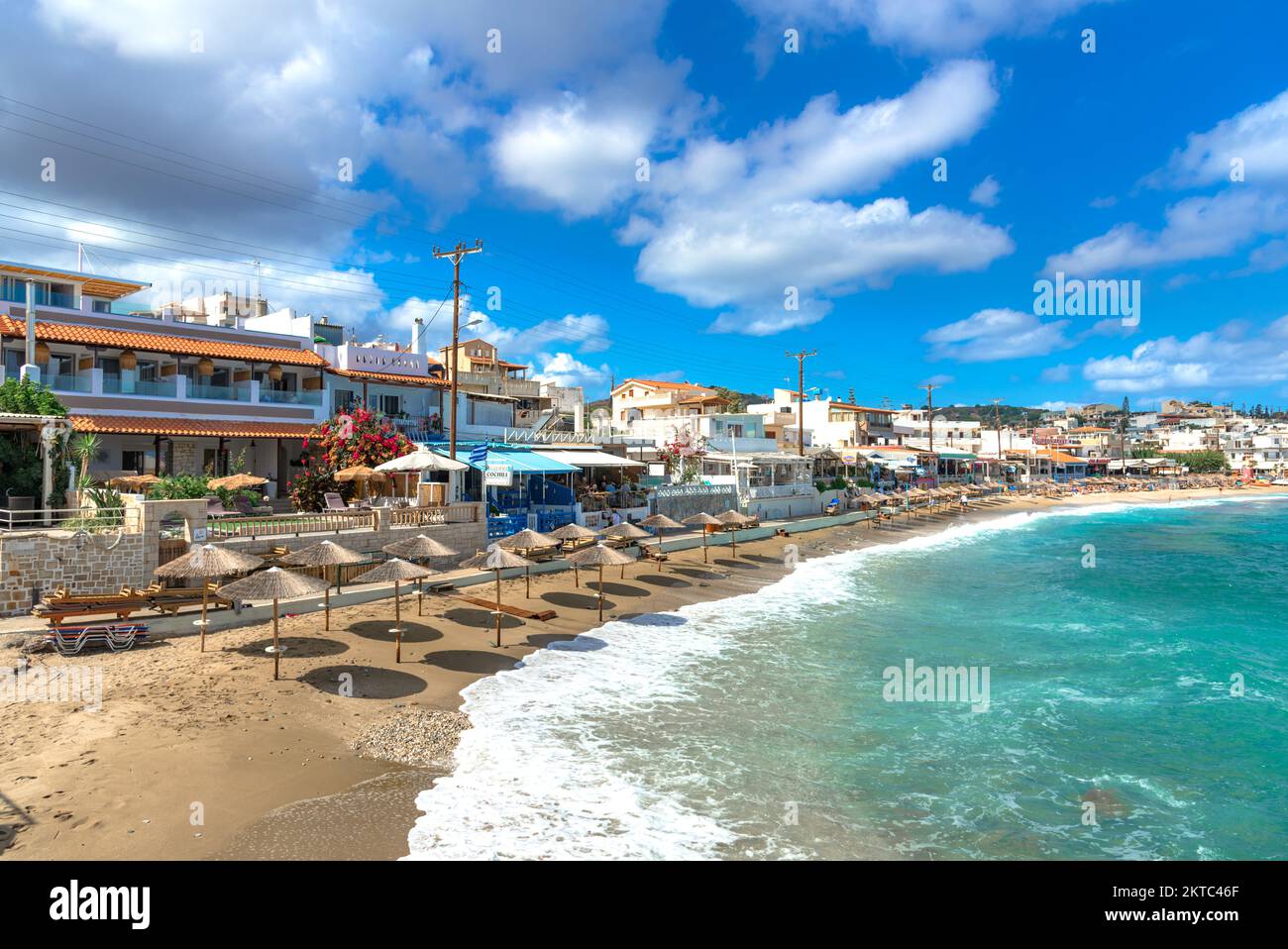 The Small Village With Unique Beaches And Famous Resort Of Agia Pelagia 