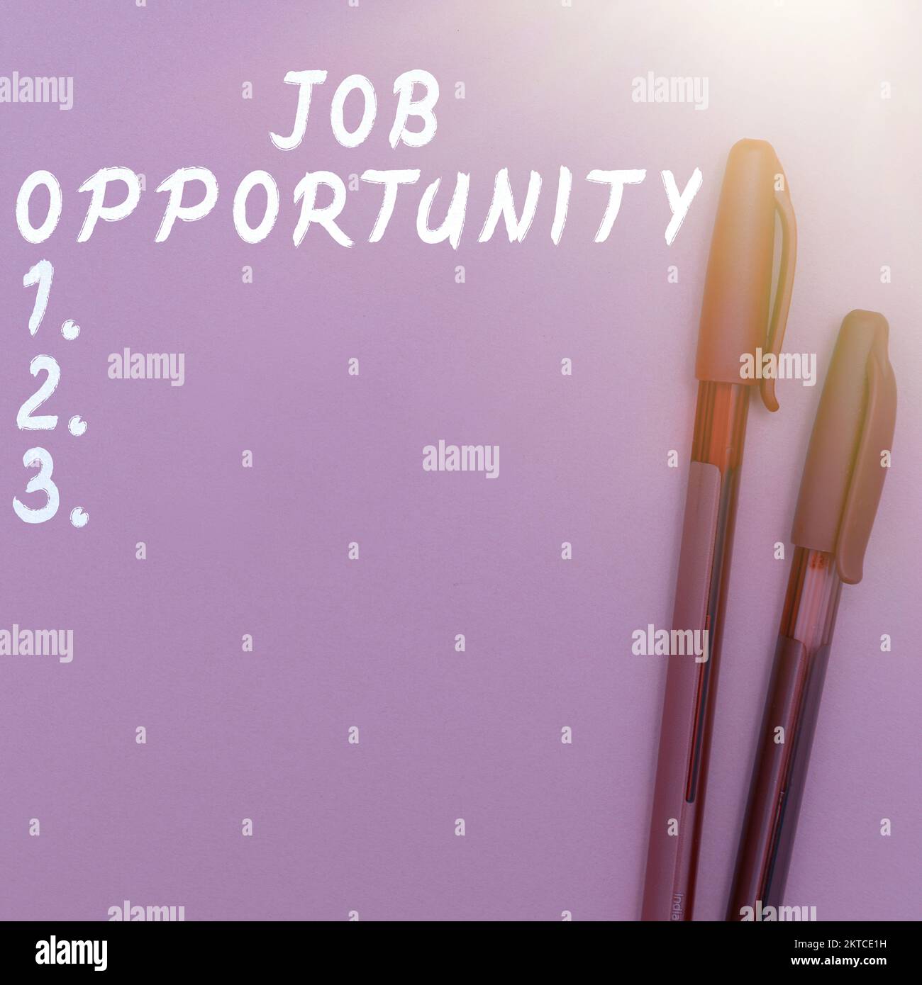 Conceptual caption Job Opportunity, Concept meaning an opportunity of