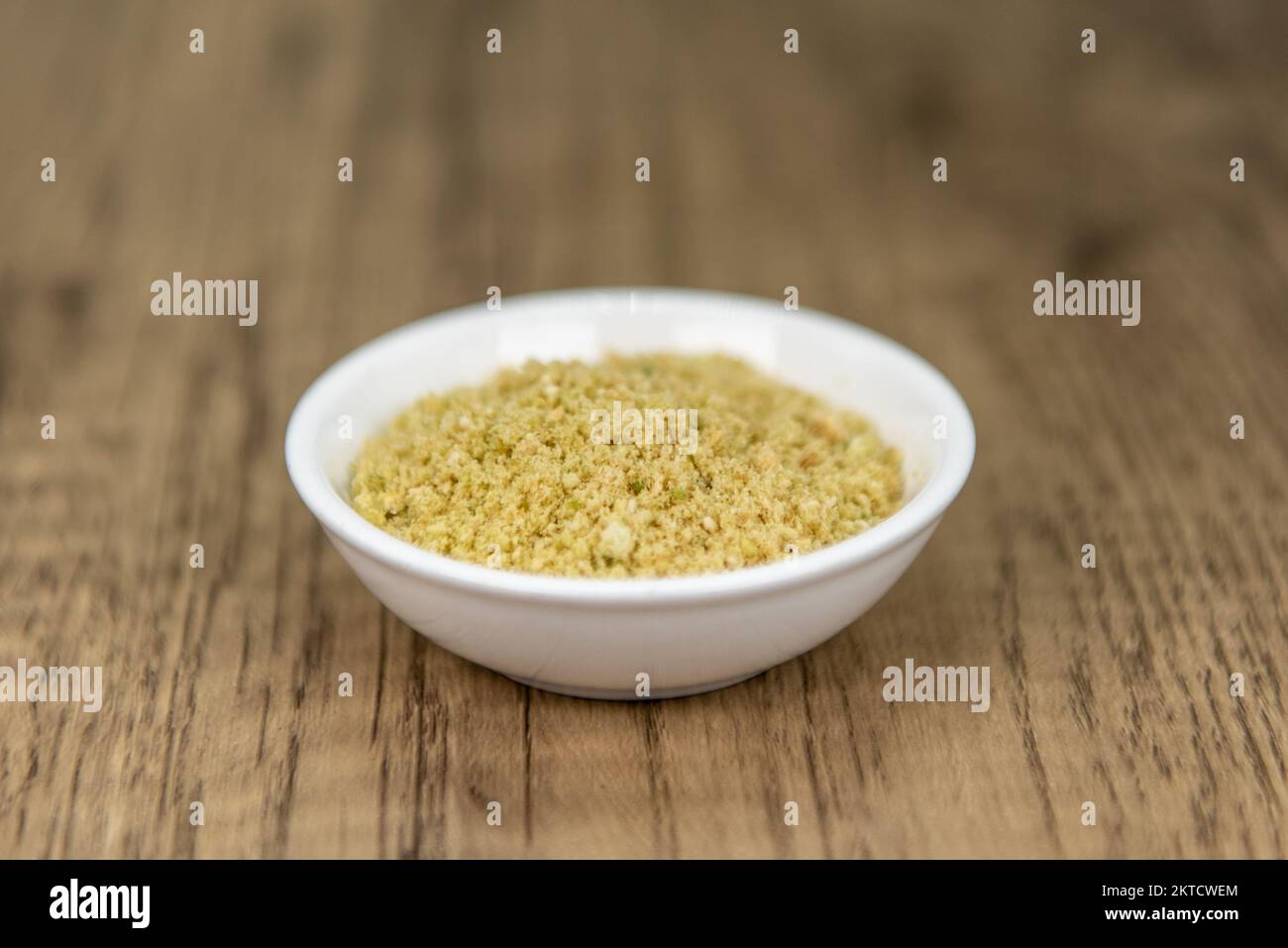 Freeze dried dehydrated ground avocado can be added to a drink for a