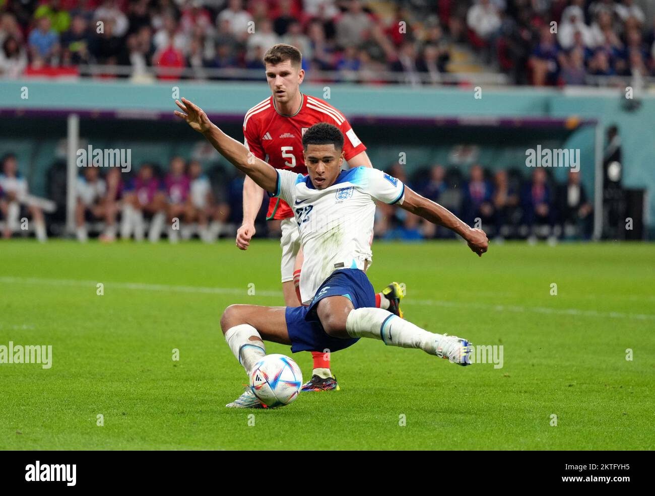 England's Jude Bellingham during the FIFA World Cup Group B match at ...