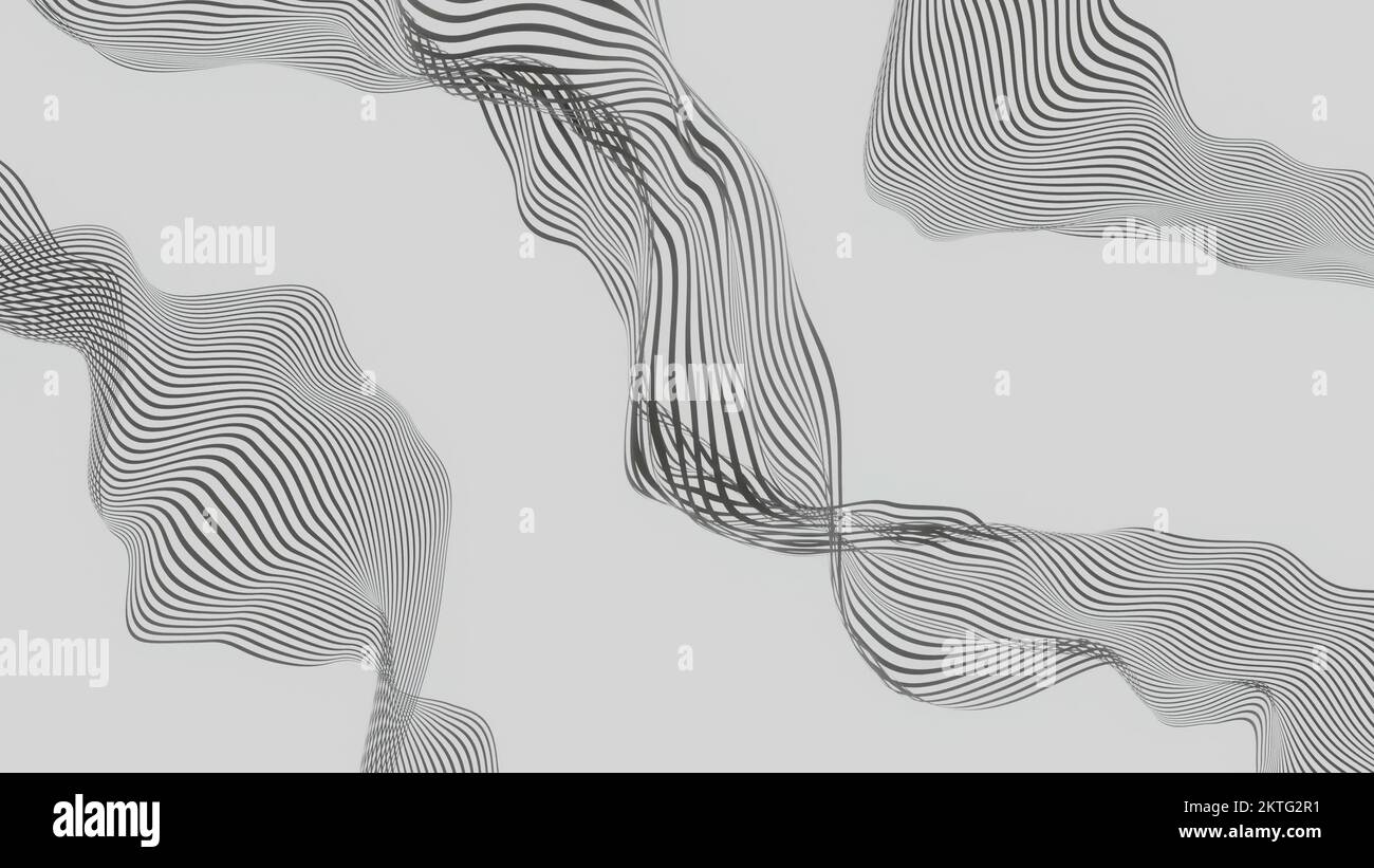 3d render stripe animation waves hi-res stock photography and images ...