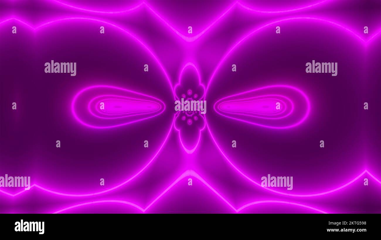 Purple neon lights. Computer generated 3d render Stock Photo