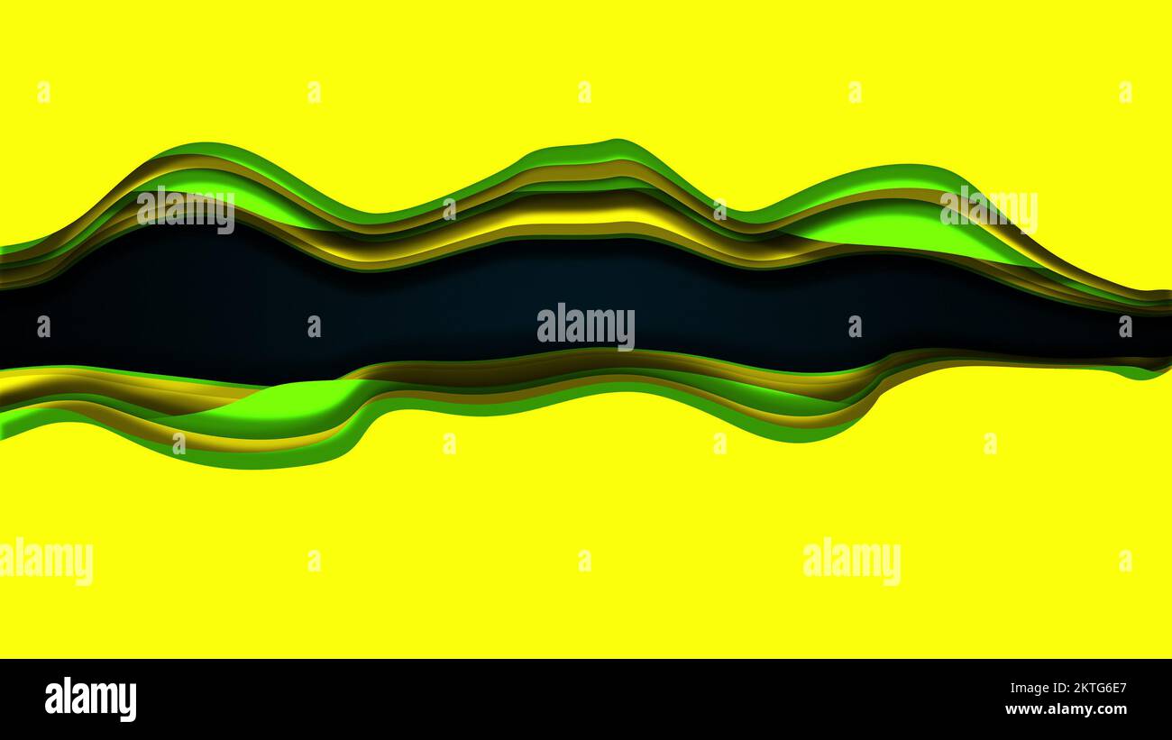 Shapes wave. Computer generated 3d render Stock Photo - Alamy