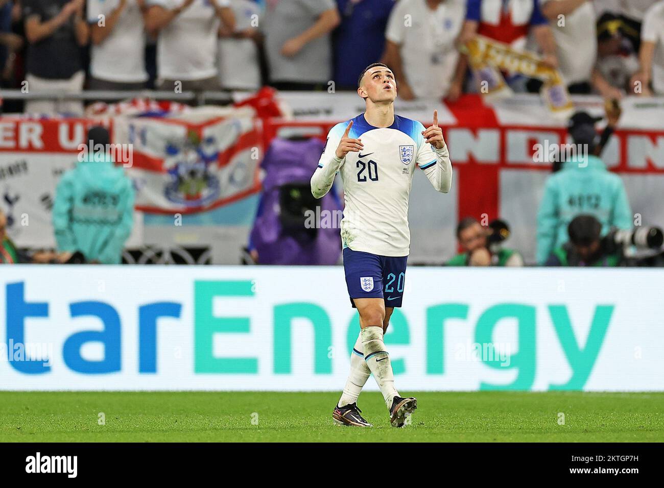 Doha, Qatar:November 29, 2022, Phil Foden Of England, Celebrates His ...