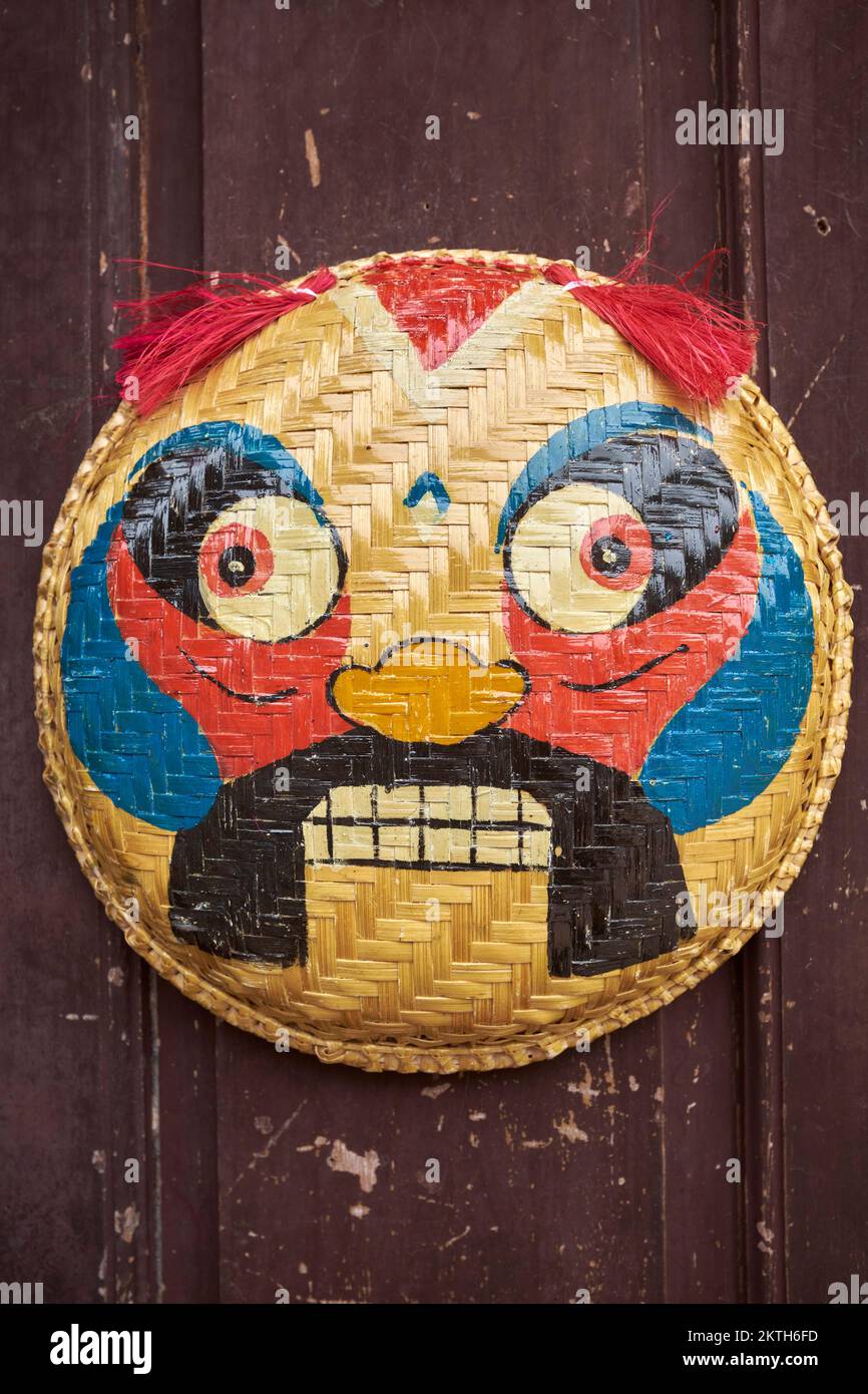 Hand Painted Traditional Mask Hanoi Vietnam Stock Photo Alamy