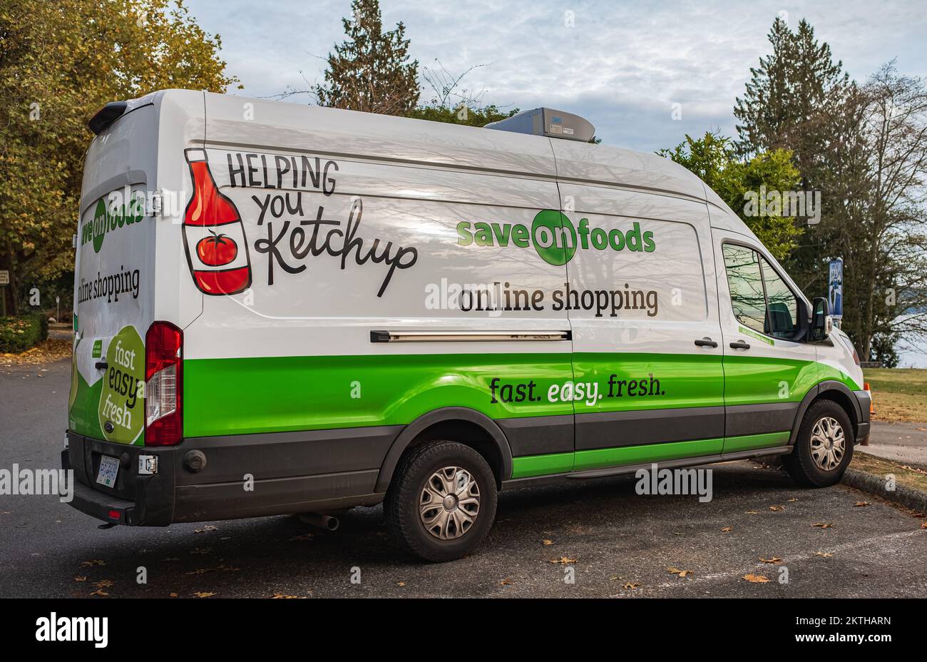 Save on Foods delivery van carries out home deliveries. Save on