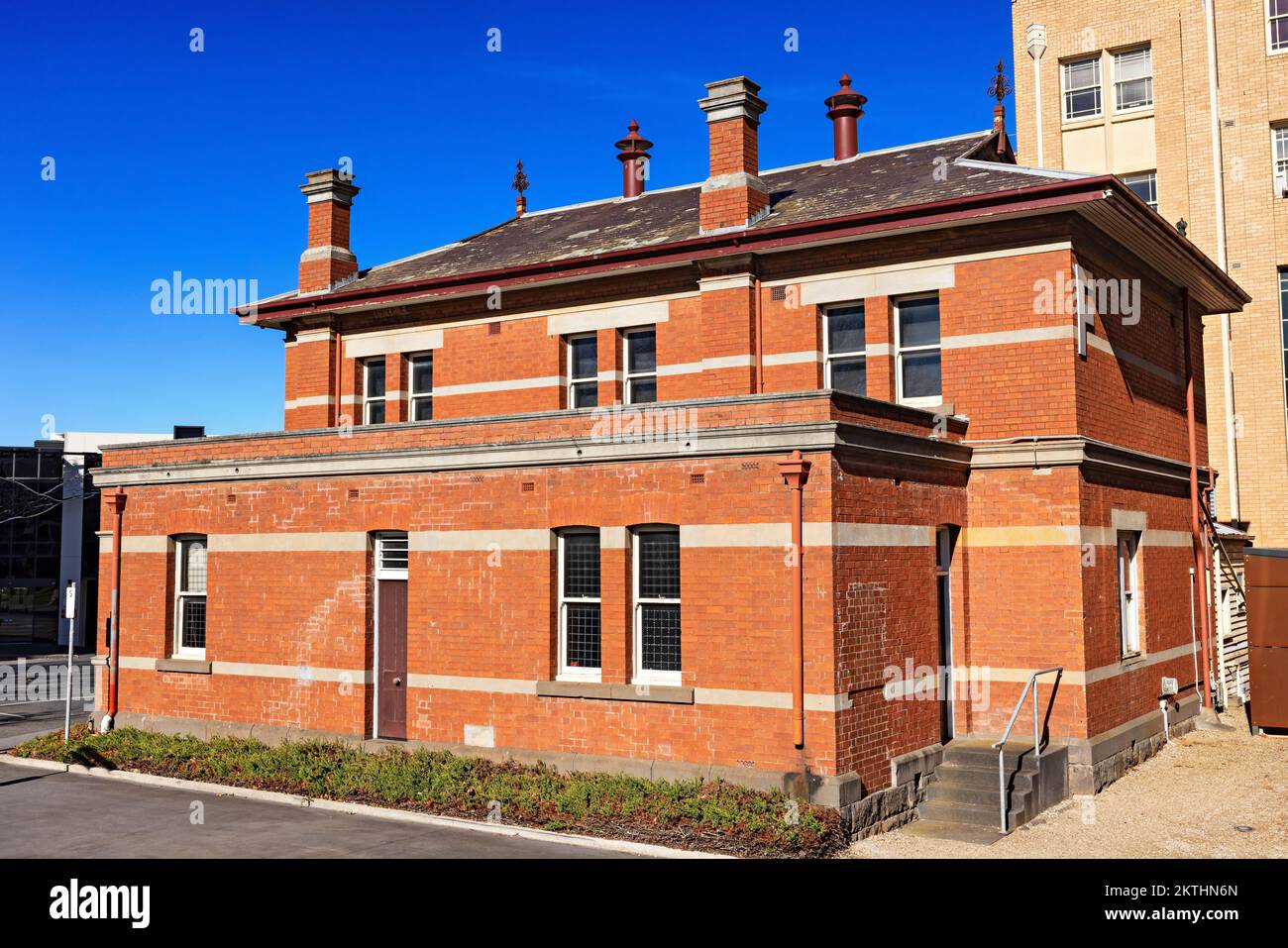 Ballarat Australia / Ballarat's Federation University, Camp Street Campus. Seen here is the red
