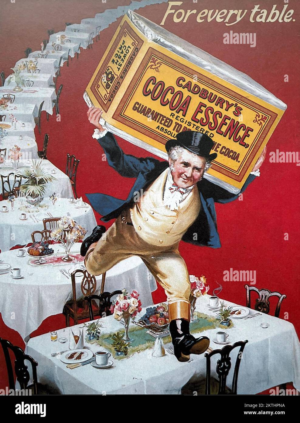 CADBURY'S COCOA advert about 1906 Stock Photo