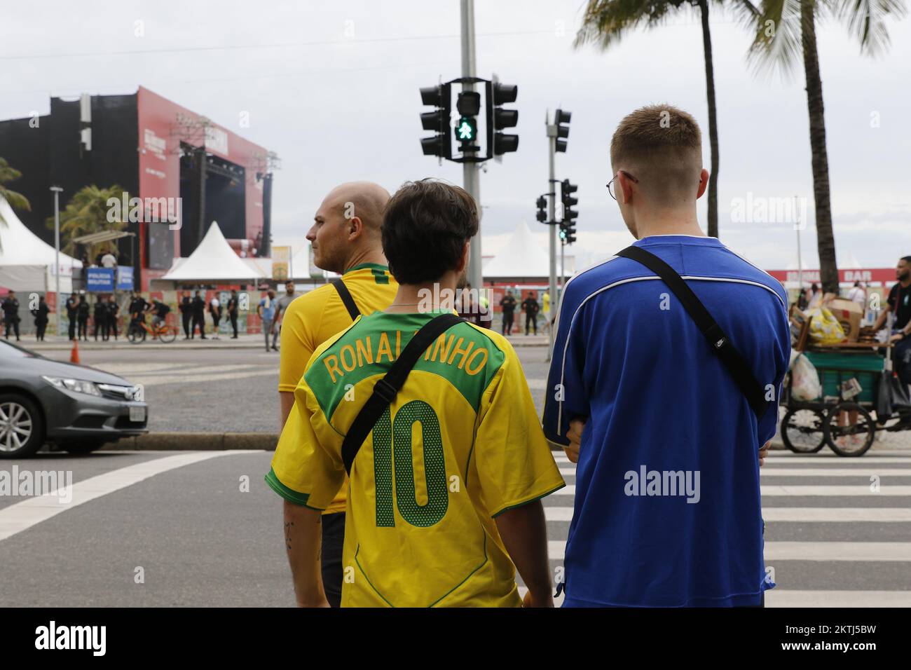 Playing With Fans Brazilian fans gather at street party to support national soccer team ...