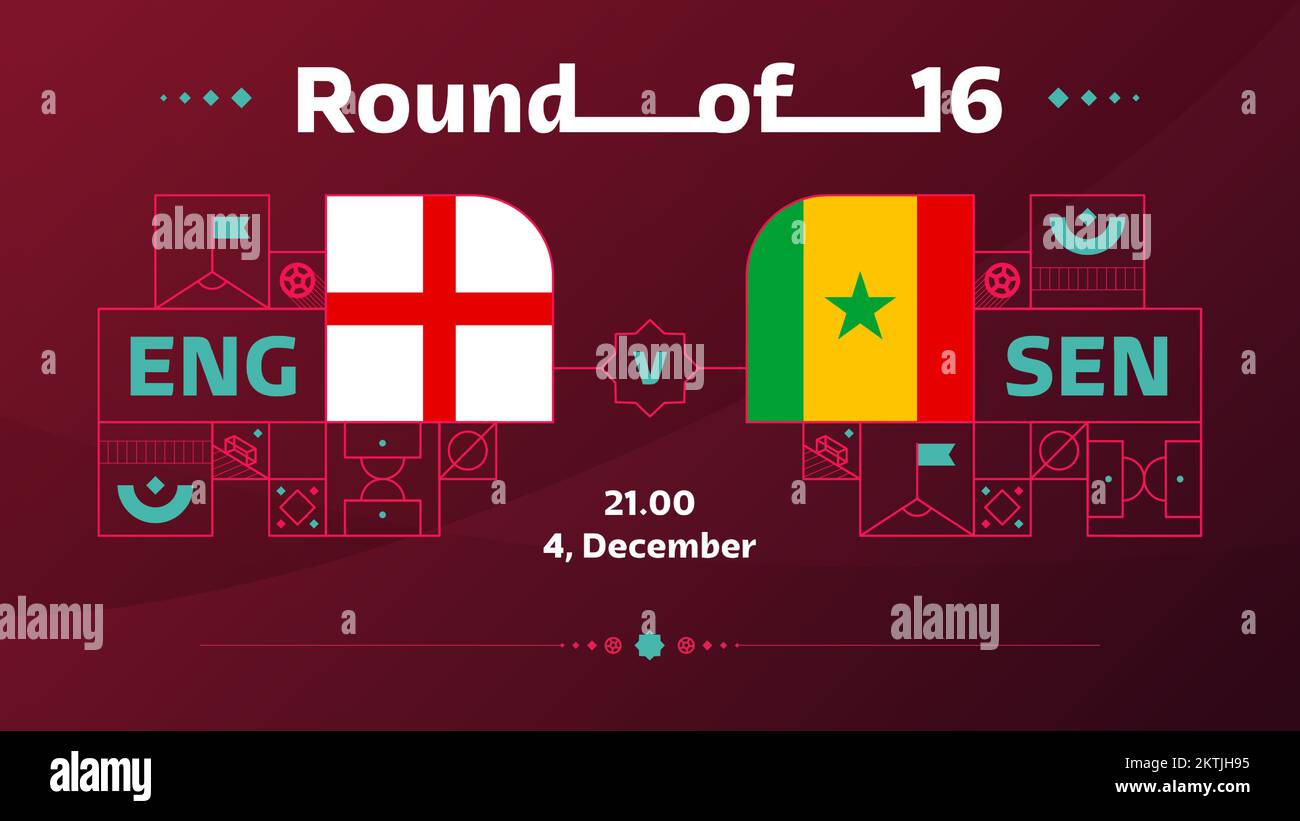 england vs senegal playoff round of 16 match Football 2022. 2022 World
