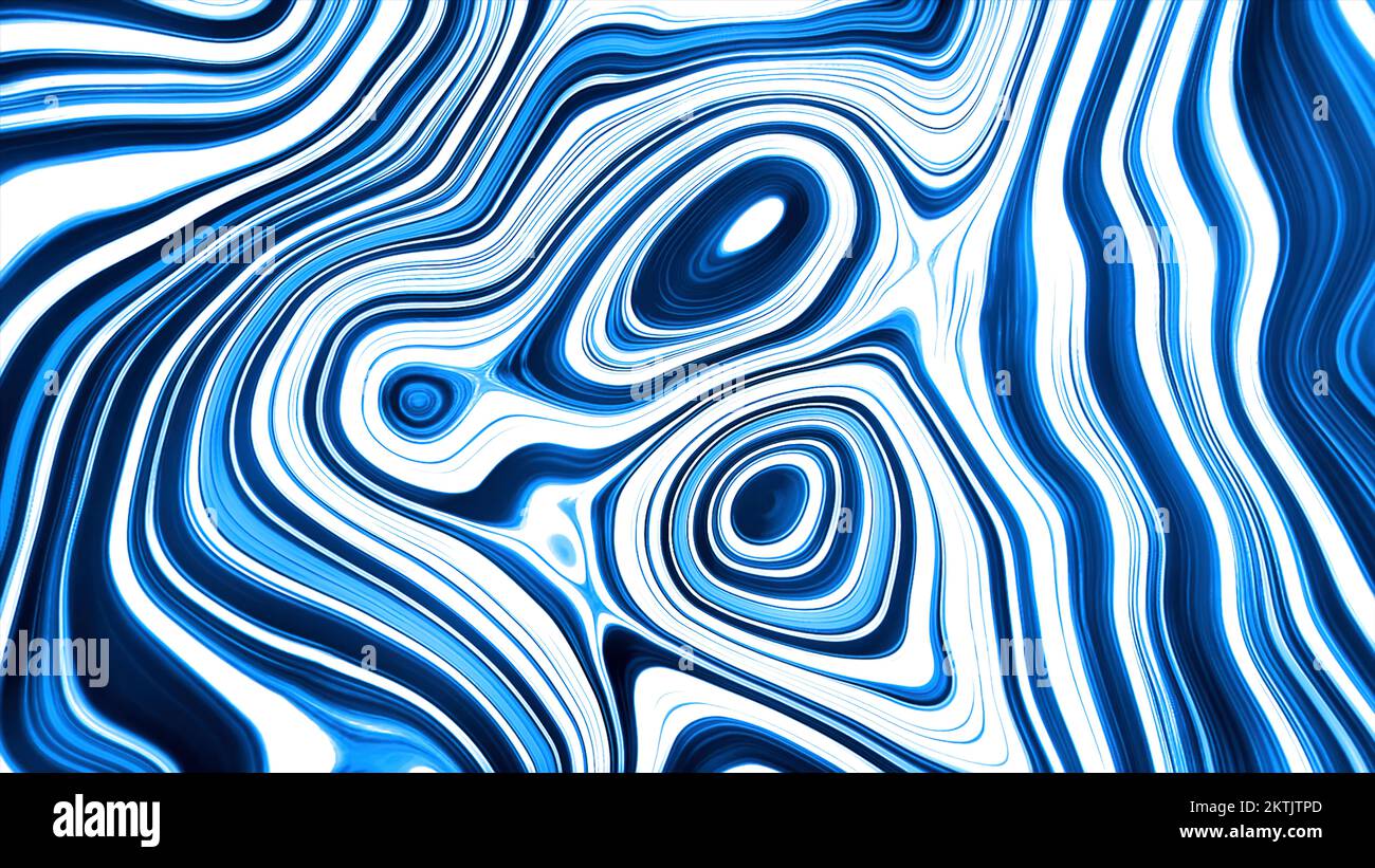 Bright drawing . Motion . A white background on which bright blue