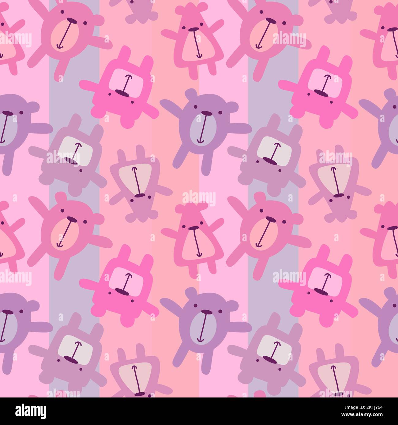 Cartoon toys animals seamless fluffy bears pattern for wrapping paper ...