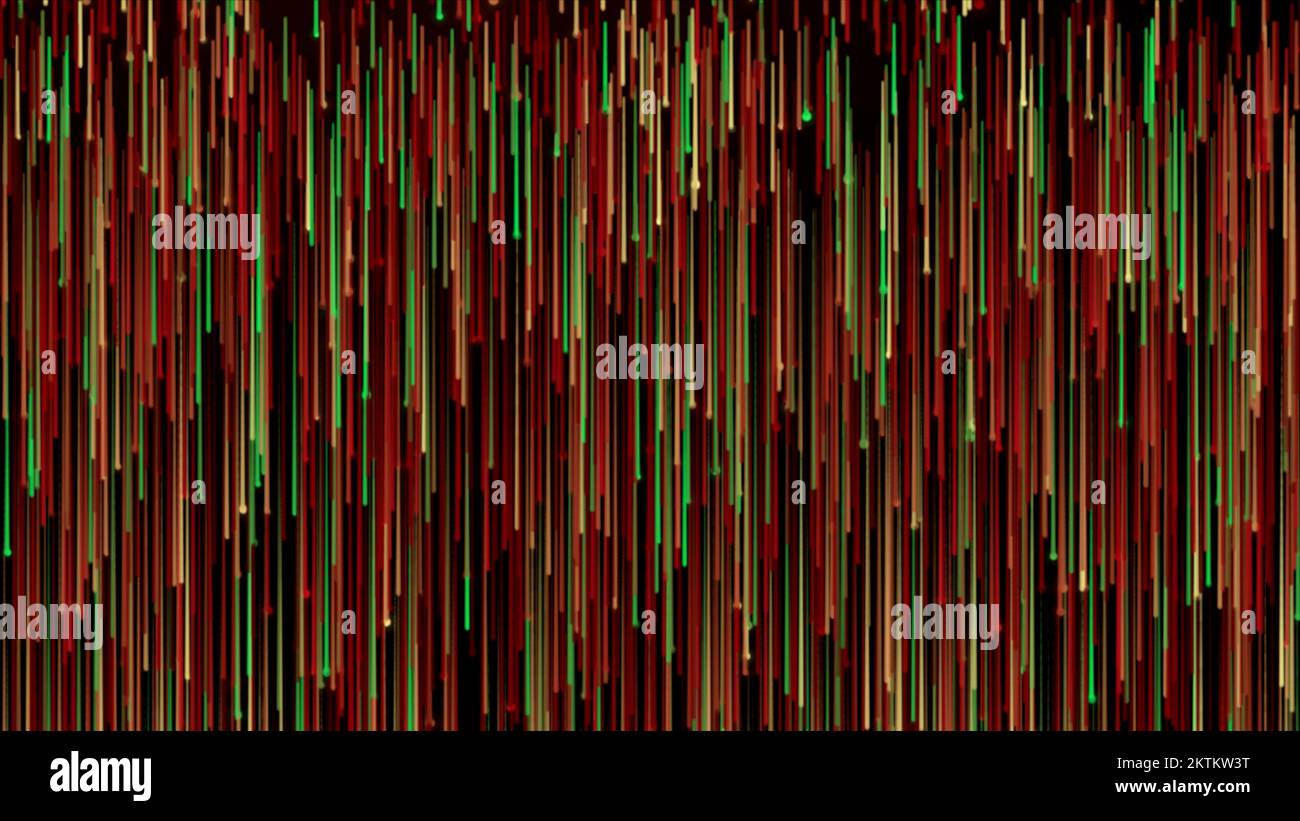 Colorful abstract stream of lines flowing on a black background. Motion ...