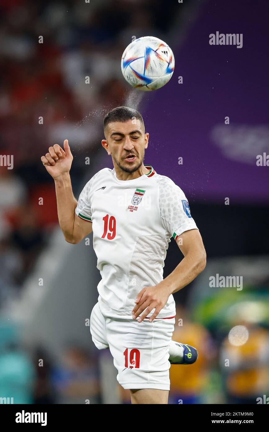 Doha, Catar. 29th Nov, 2022. HOSSEINI Majid of Iran? during match between Ir? x United States, valid for the group stage of the World Cup, held at Al Thumama Stadium in Doha, Qatar. Credit: Rodolfo Buhrer/La Imagem/FotoArena/Alamy Live News Stock Photo