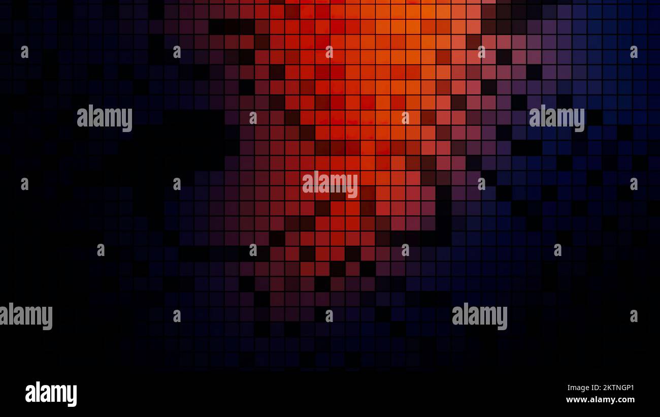 Colorful distortion and flickering in pixels. Motion. Pixel background ...