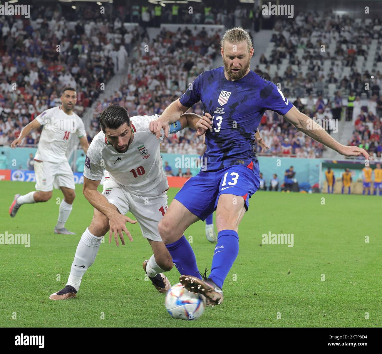 Qatar, New Delhi, Doha. 29th Nov, 2022. Football World Cup 2022: Qatar :.IR Iran - USA at AL THUMAMA STADIUM. IR IRAN 0 - USA 1. (Credit Image: © Seshadri Sukumar/ZUMA Press Wire) Stock Photo