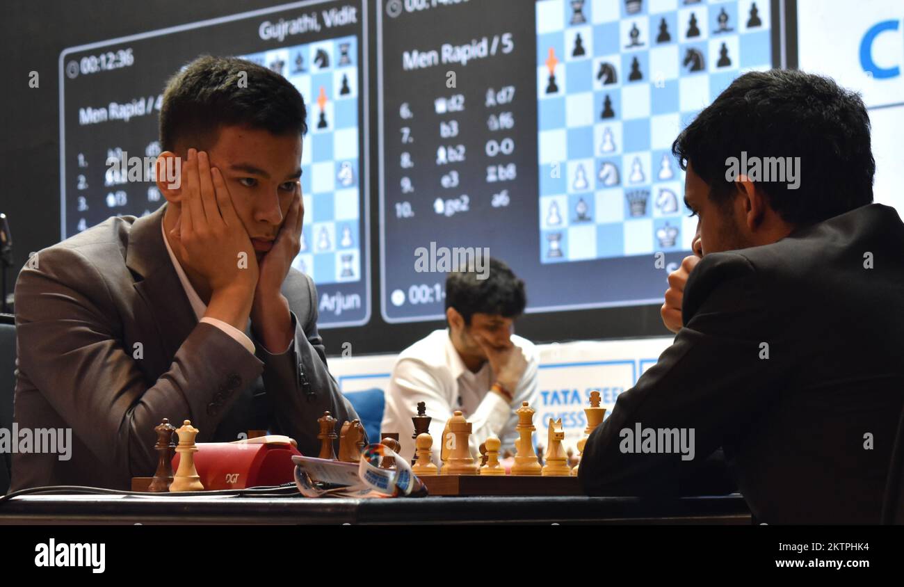 World Chess Champion Magnus Carlsen plays against GM Anish Giri on the last  day of Tata Steel Chess India 2019. (Photo by Saikat Paul/Pacific  Press/Sipa USA Stock Photo - Alamy