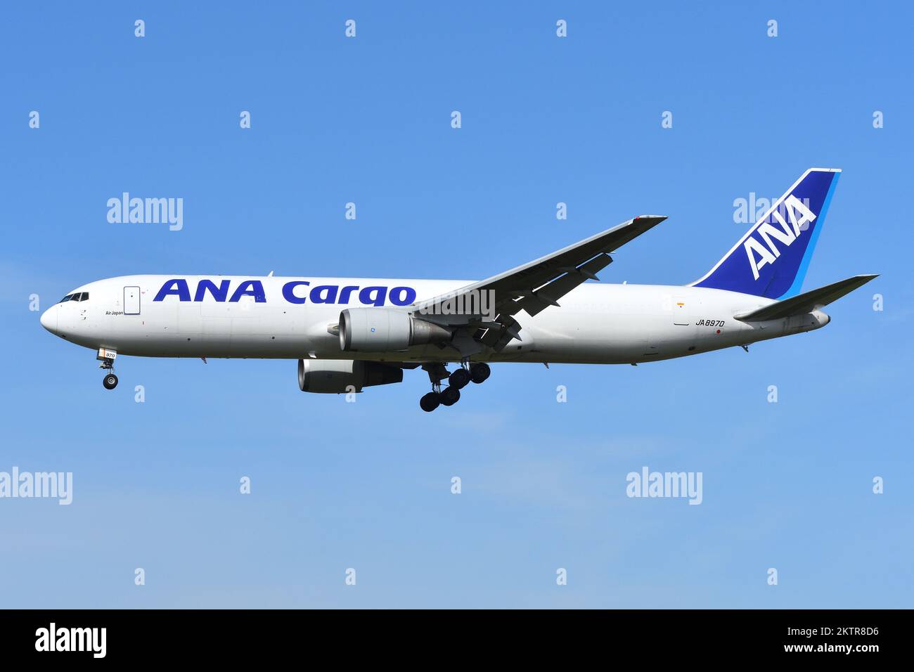 All Nippon Airways ANA Cargo Boeing 767-300ER Freighter on the way