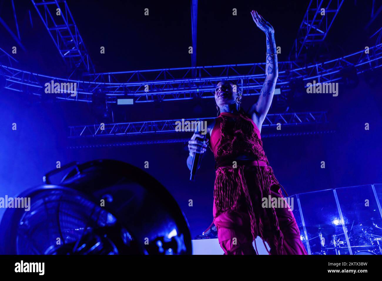 Milano, Italy. 29th Nov, 2022. American singer, songwriter, and dancer Kehlani Ashley performs live at Fabrique. Credit: SOPA Images Limited/Alamy Live News Stock Photo