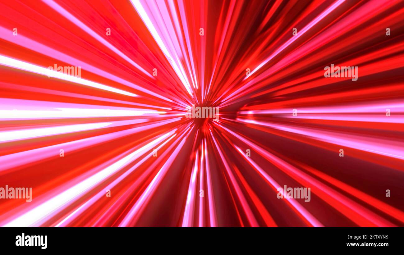 Abstract hyperspace background. Motion. Speed of light, neon glowing ...
