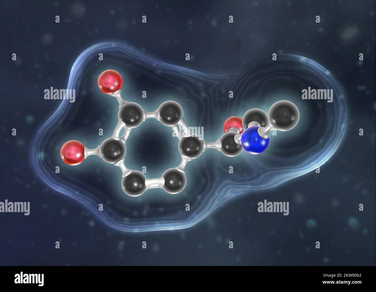Adrenaline molecule, illustration Stock Photo - Alamy