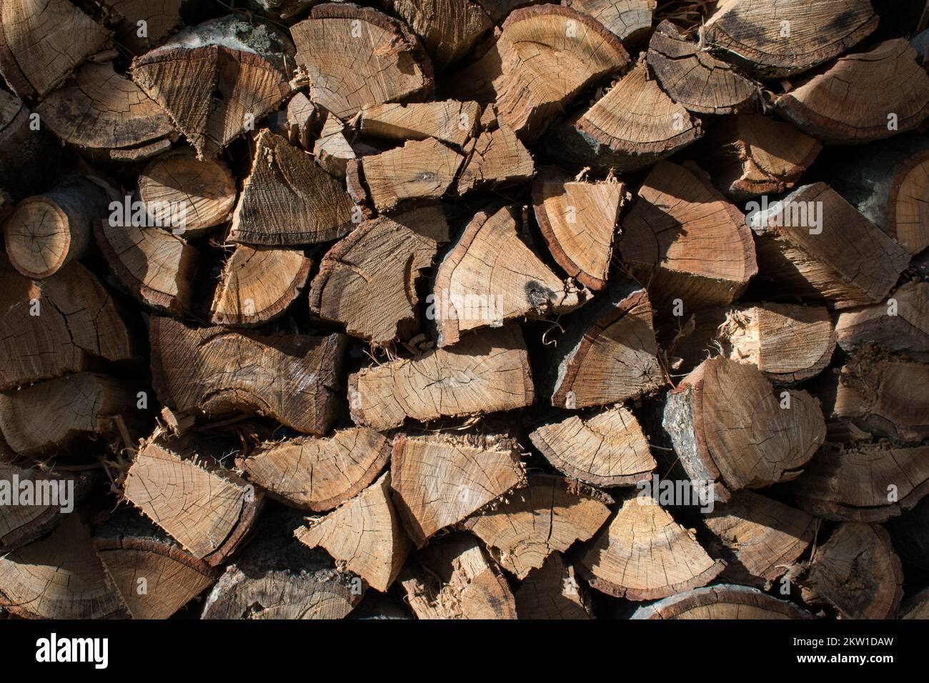 A stack of cut firewood Stock Photo Alamy
