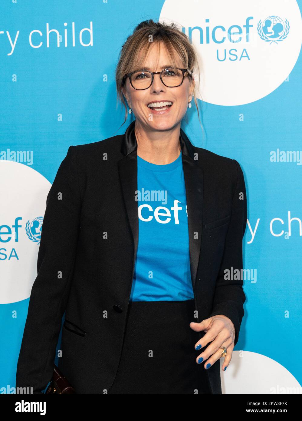 Tea Leoni attends the 2022 UNICEF Gala at The Glasshouse in New York on