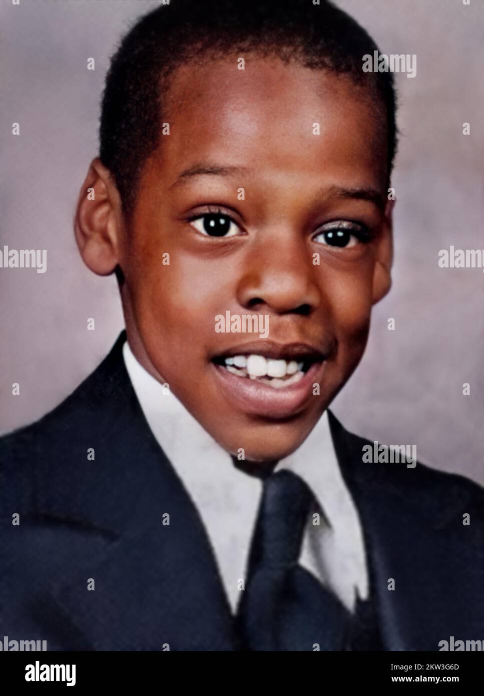 1979 ca , USA : The famous american Rapper singer , composer and producer JAY-Z Shawn Corey Carter ( born 4 december 1969 ), when was a young boy aged 10 . Married with celebrated singer Beyoncé in 2008 . Unknown photographer. - PORTRAIT - RITRATTO - MUSIC - MUSICA SOUL - RAP - RAPPER - HIP HOP - Hip-Hop - PRODUTTORE DISCOGRAFICO - PRODUCER - FOTO STORICHE - when was young - celebrities celebrity - celebrità personaggi famosi da giovane giovani - da bambino bambini - CHILD - CHILDREN - CHILDHOOD - INFANZIA --- ARCHIVIO GBB Stock Photo