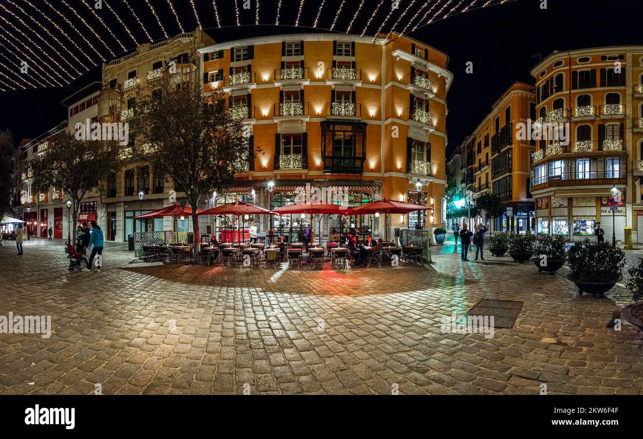 Old Town of Palma de Mallorca, Place de Cort Mallorca, Balearic Islands, Spain, Europe Stock Photo