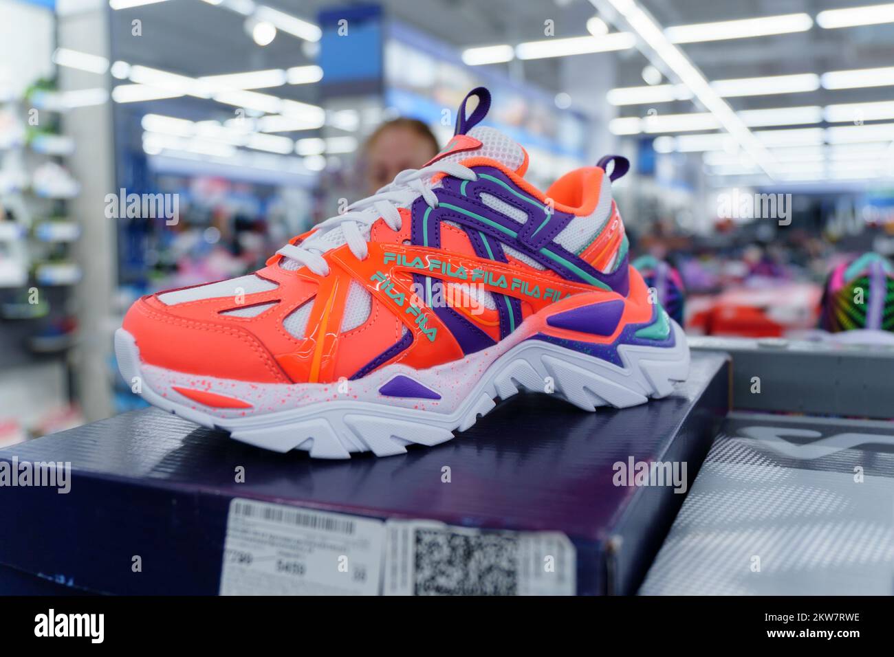 Tyumen, Russia-August 12, 2022: Skechers shoes display for sale. Skechers  USA, Inc. is an American lifestyle and performance footwear company Stock  Photo - Alamy