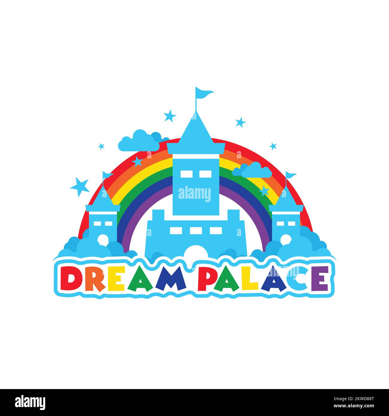 dream palace vector graphic element Stock Vector