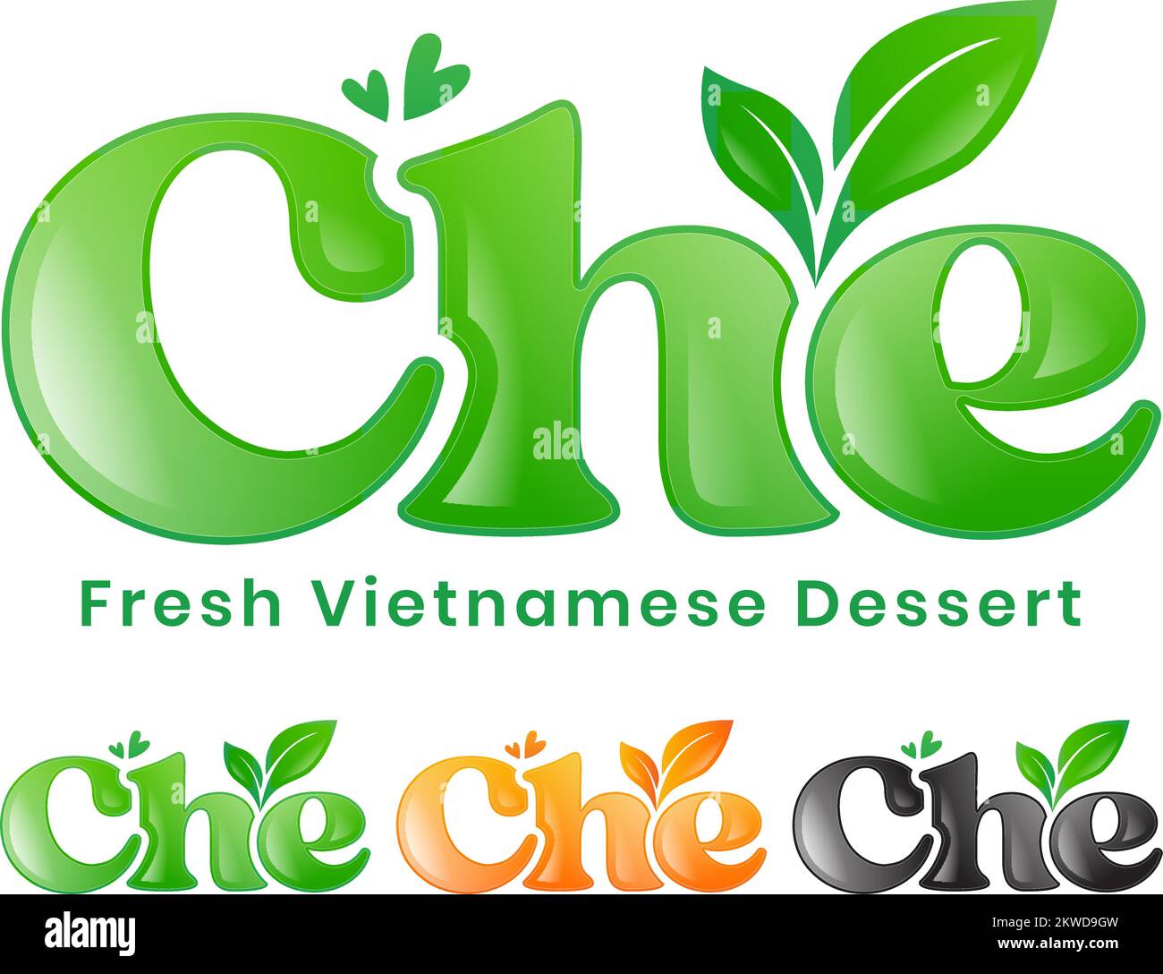 che vietnamese dessert drinks Stock Vector