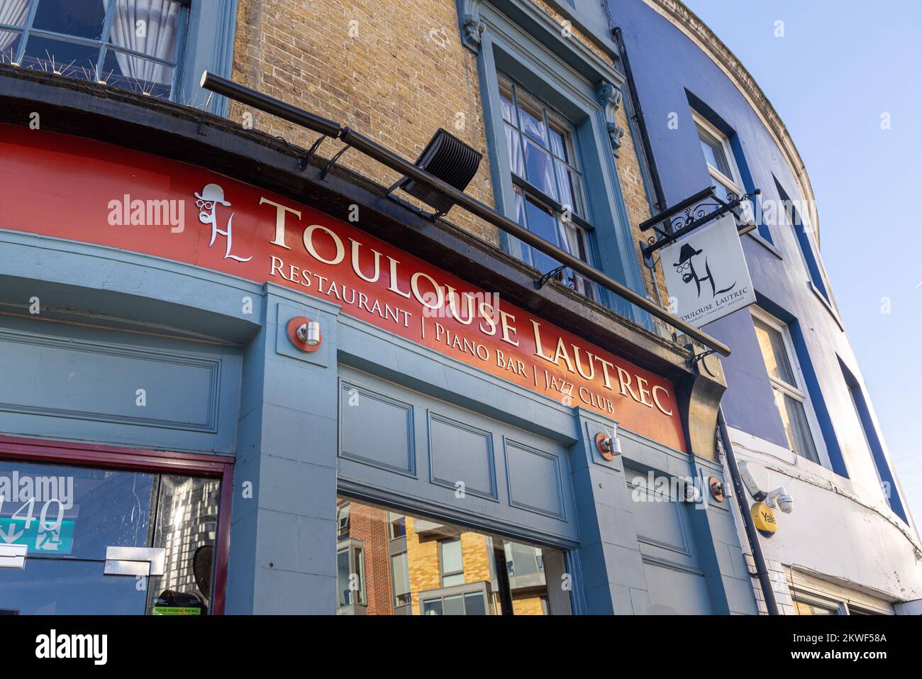 Toulouse Lautrec Restaurant, Kennington Park Road, London, England Stock Photo