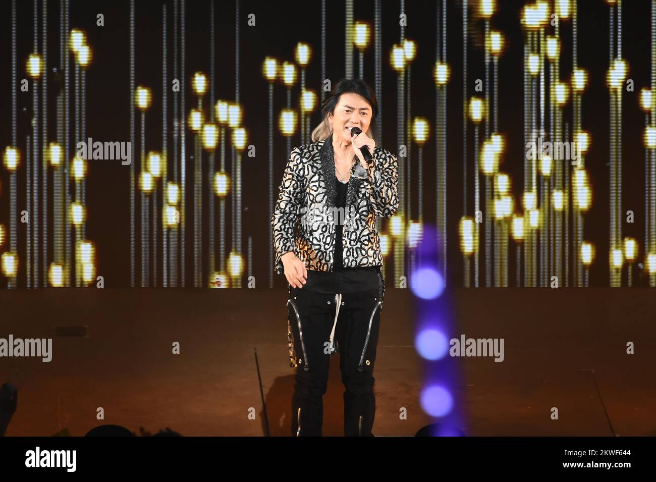 Hong Kong actor and singer Ekin Cheng held the last concert at Hong Kong Coliseum in Hong Kong