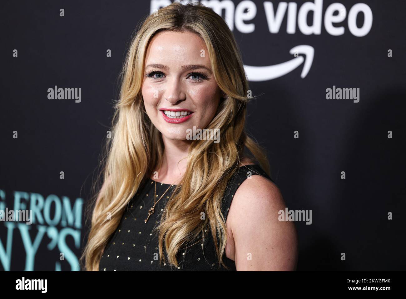 CENTURY CITY, LOS ANGELES, CALIFORNIA, USA - NOVEMBER 29: American actress and former beauty queen Greer Grammer arrives at the Los Angeles Premiere Of Amazon Prime Video's 'Something From Tiffany's' held at AMC Century City 15 at Westfield Century City on November 29, 2022 in Century City, Los Angeles, California, United States. (Photo by Xavier Collin/Image Press Agency) Stock Photo