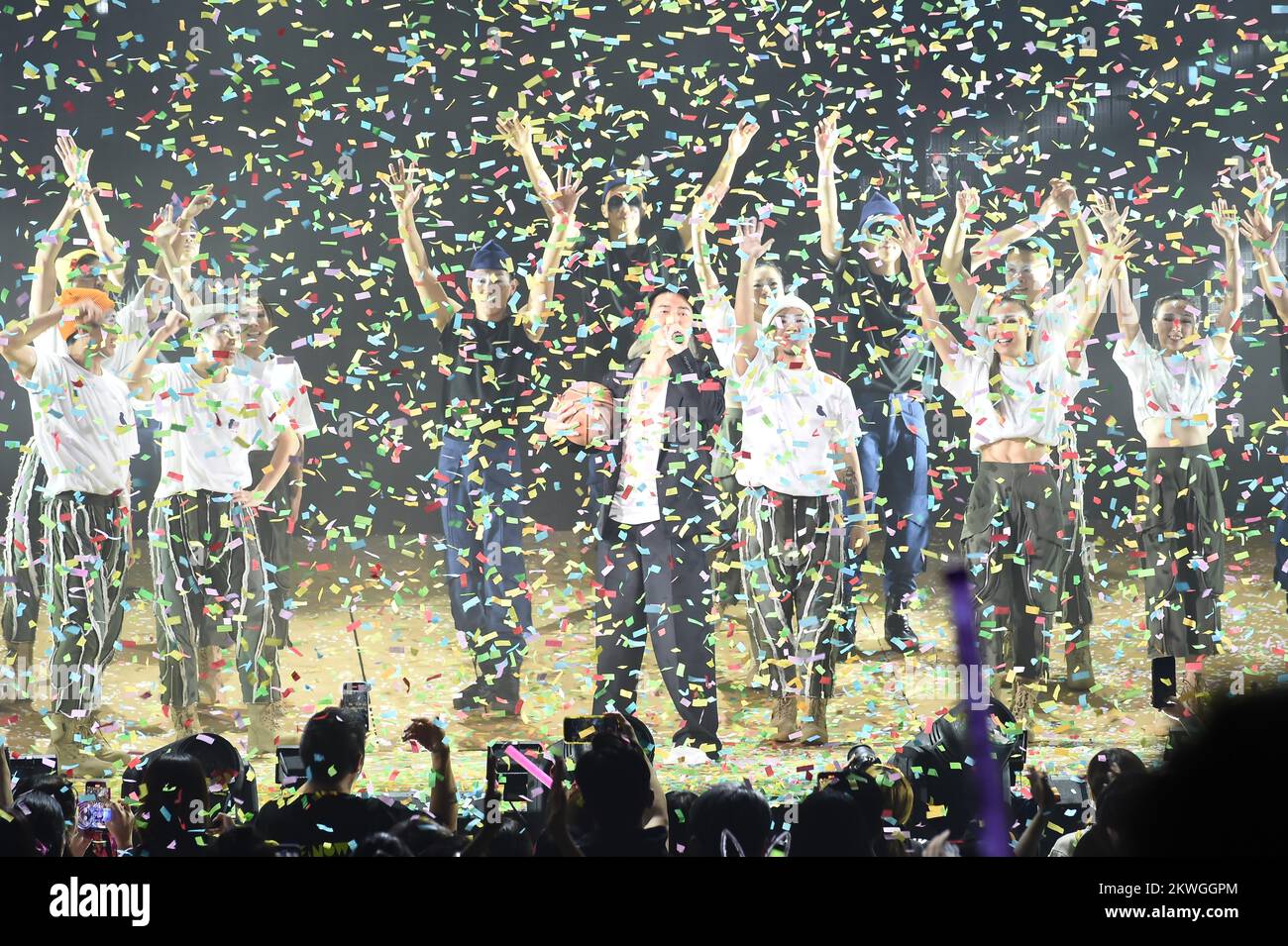 Hong Kong actor and singer Ekin Cheng held the last concert at Hong Kong Coliseum in Hong Kong