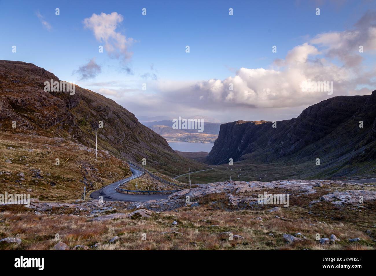 Loch Kishorn, Wester Ross in the highlands of northwest Scotland Stock Photo