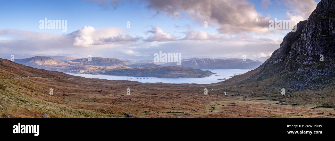Loch Kishorn, Wester Ross in the highlands of northwest Scotland Stock Photo