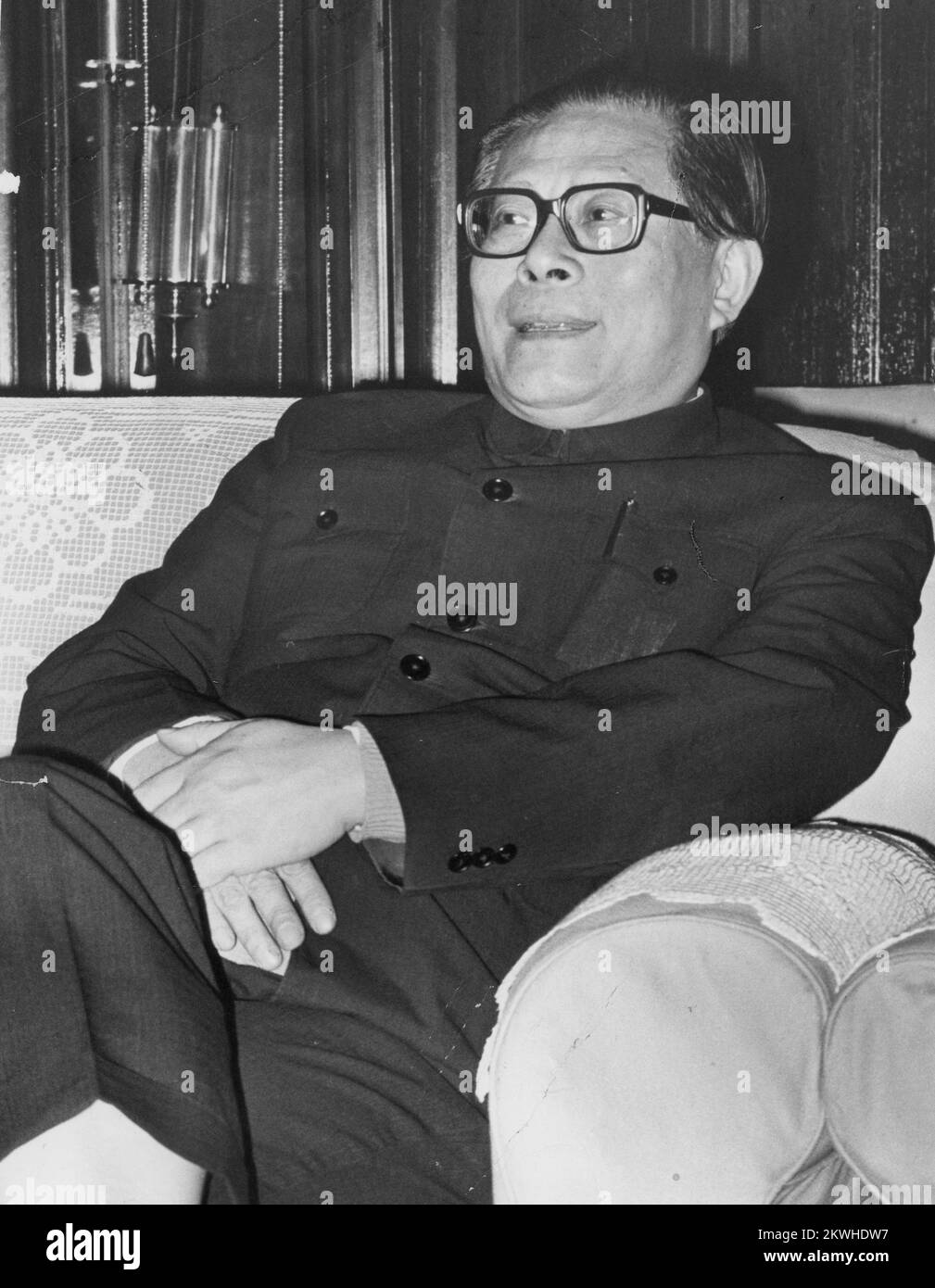 Jiang Zemin, Mayor of Shanghai. October 1985 Stock Photo - Alamy