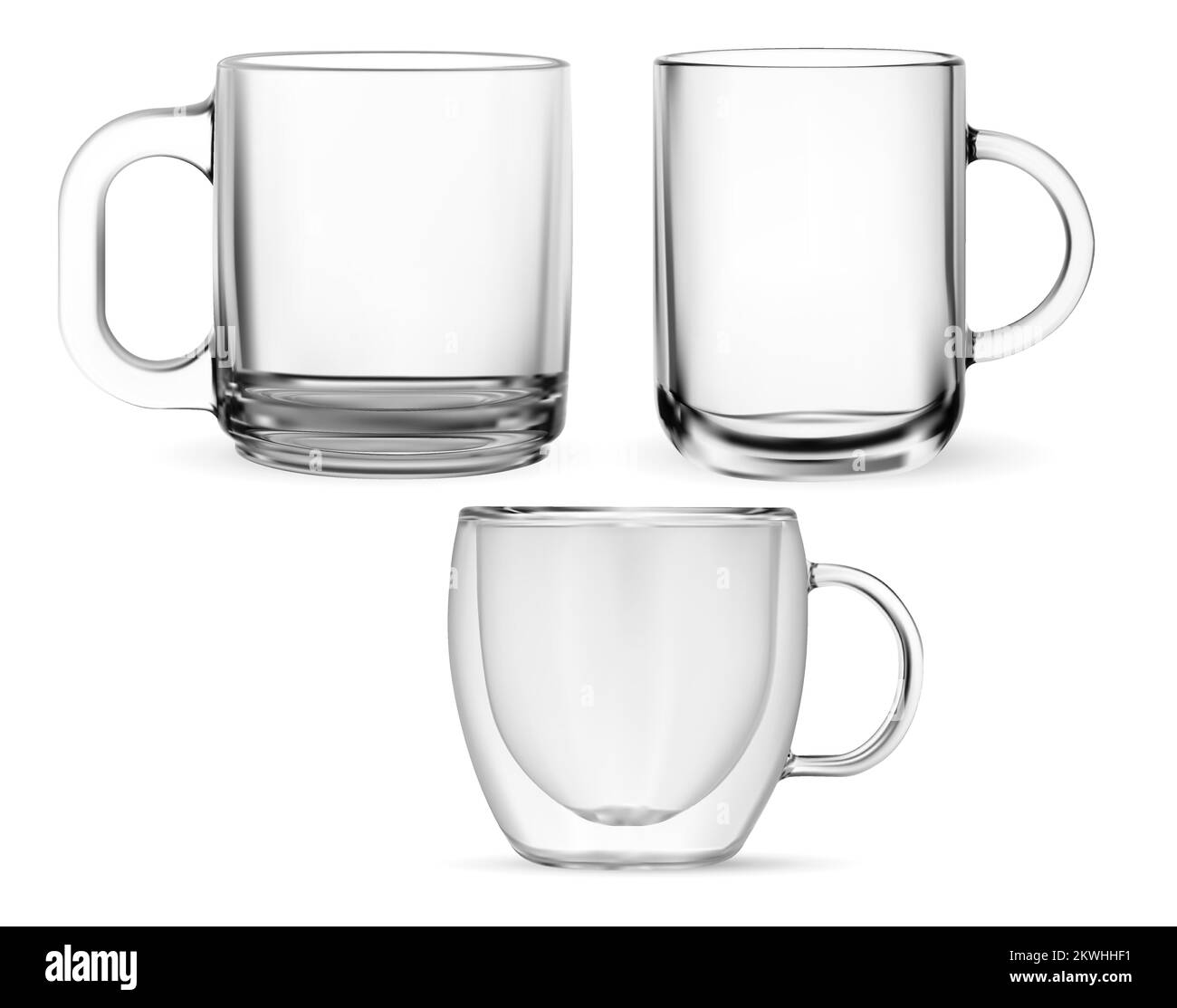 Premium Vector  Clear coffee cup