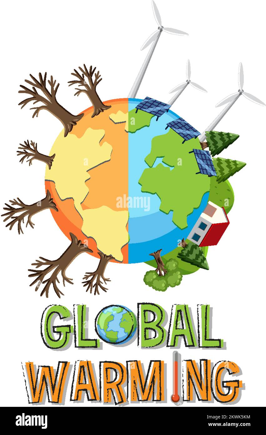 Global warming vector concept illustration Stock Vector Image & Art - Alamy