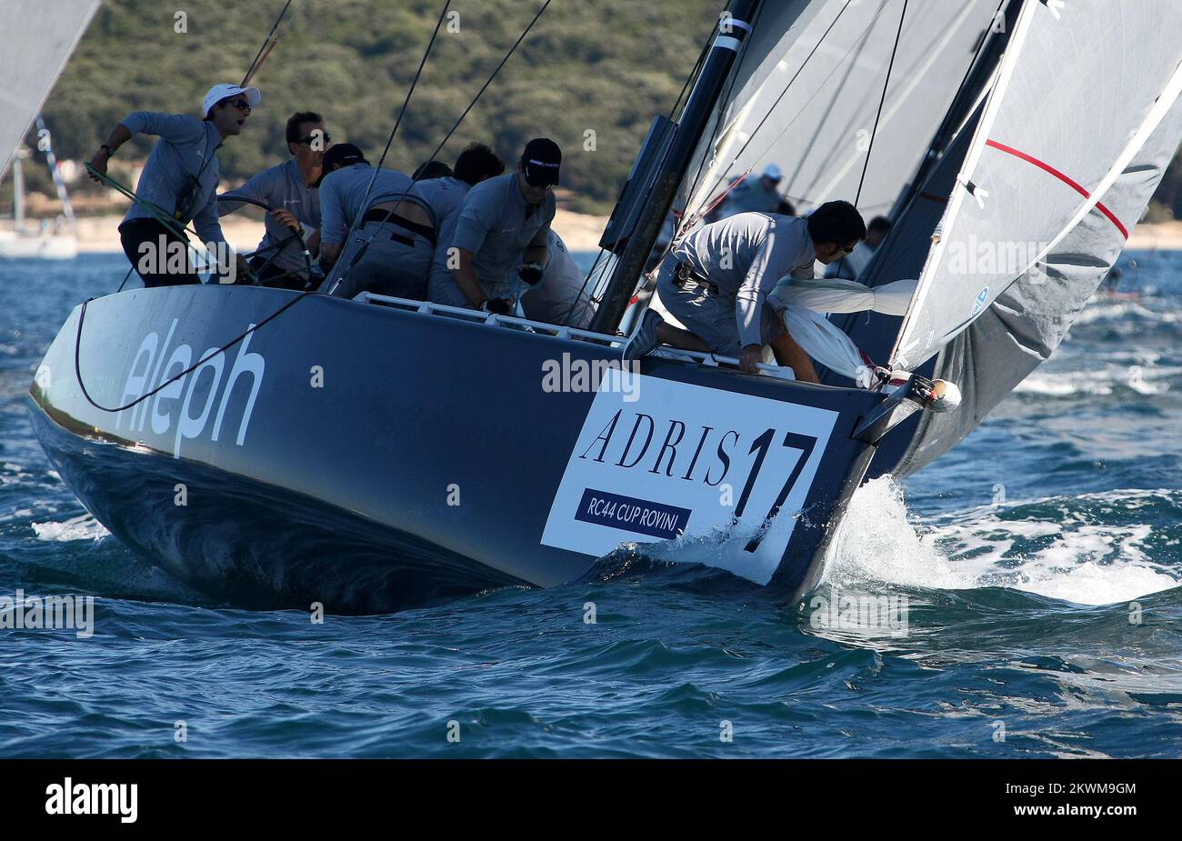 Third day of the prestigious sailing competition RC44 Cup, fleet race