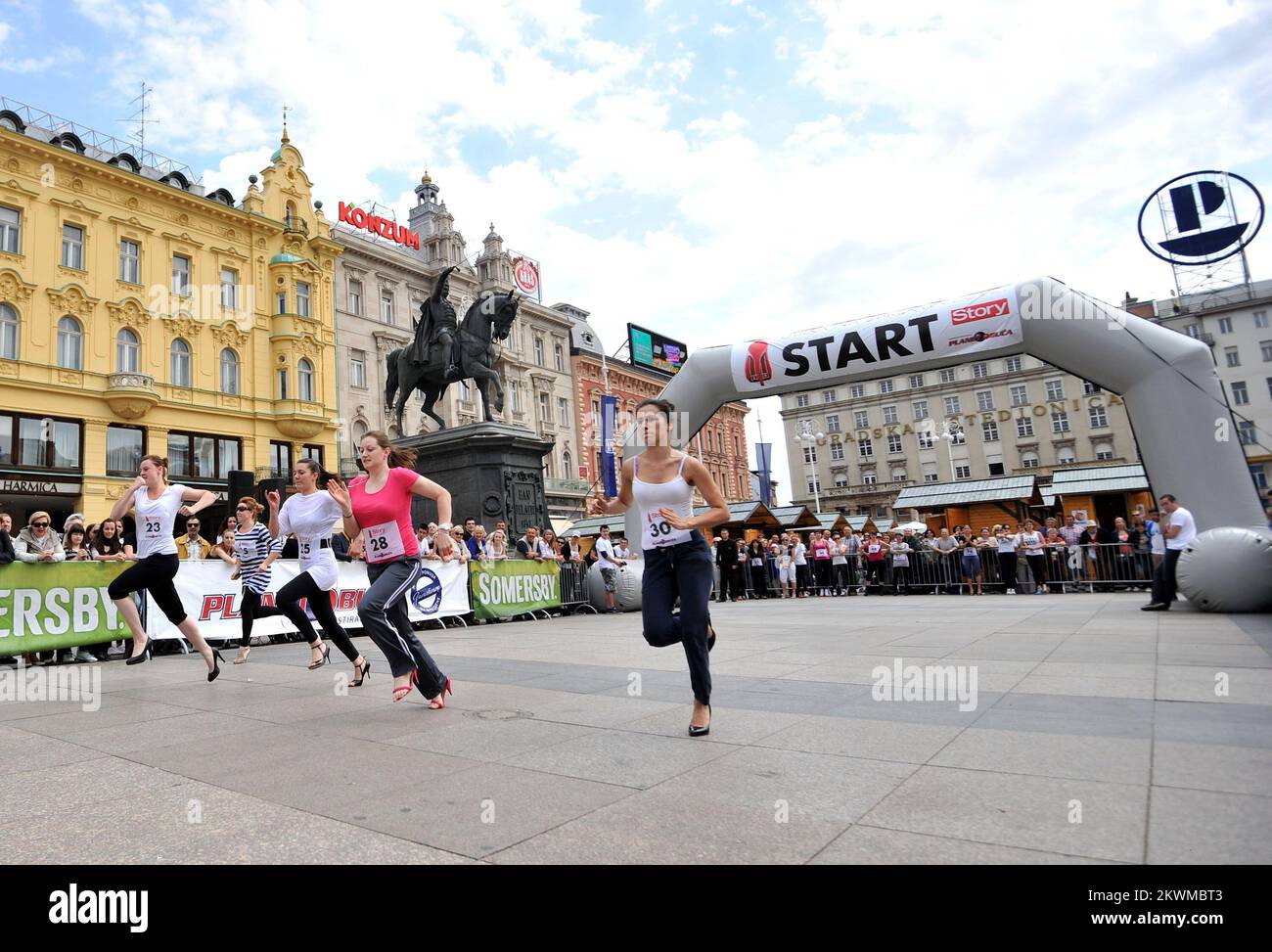 26.05.2012., Zagreb,Croatia Running on high heels, organized by the