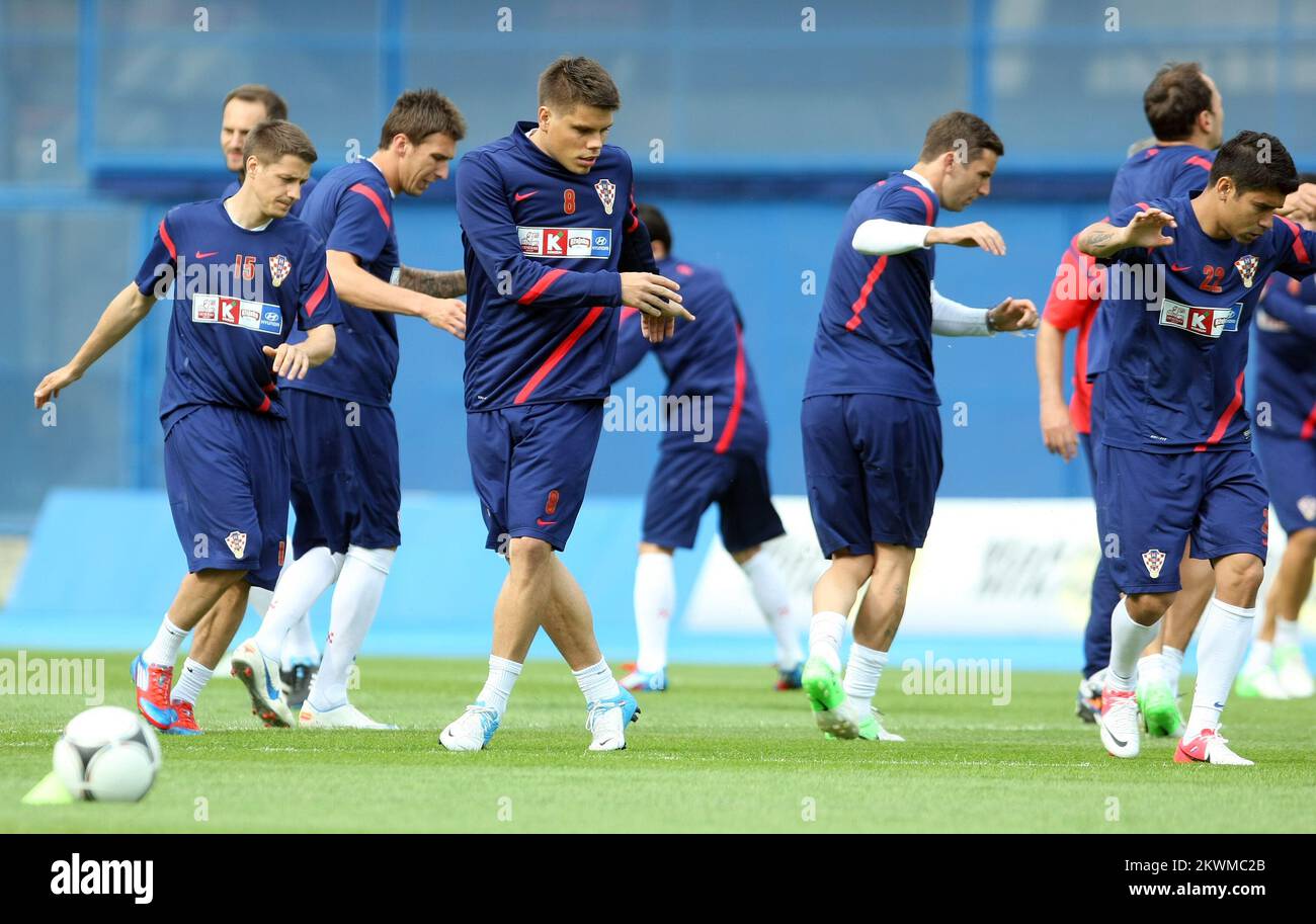 04.06.2012., Zagreb, Croatia - Training of Croatian national football team at the Maksimir Stadium. Ognjen Vukojevic. Photo: Sanjin Strukic/PIXSELL Stock Photo