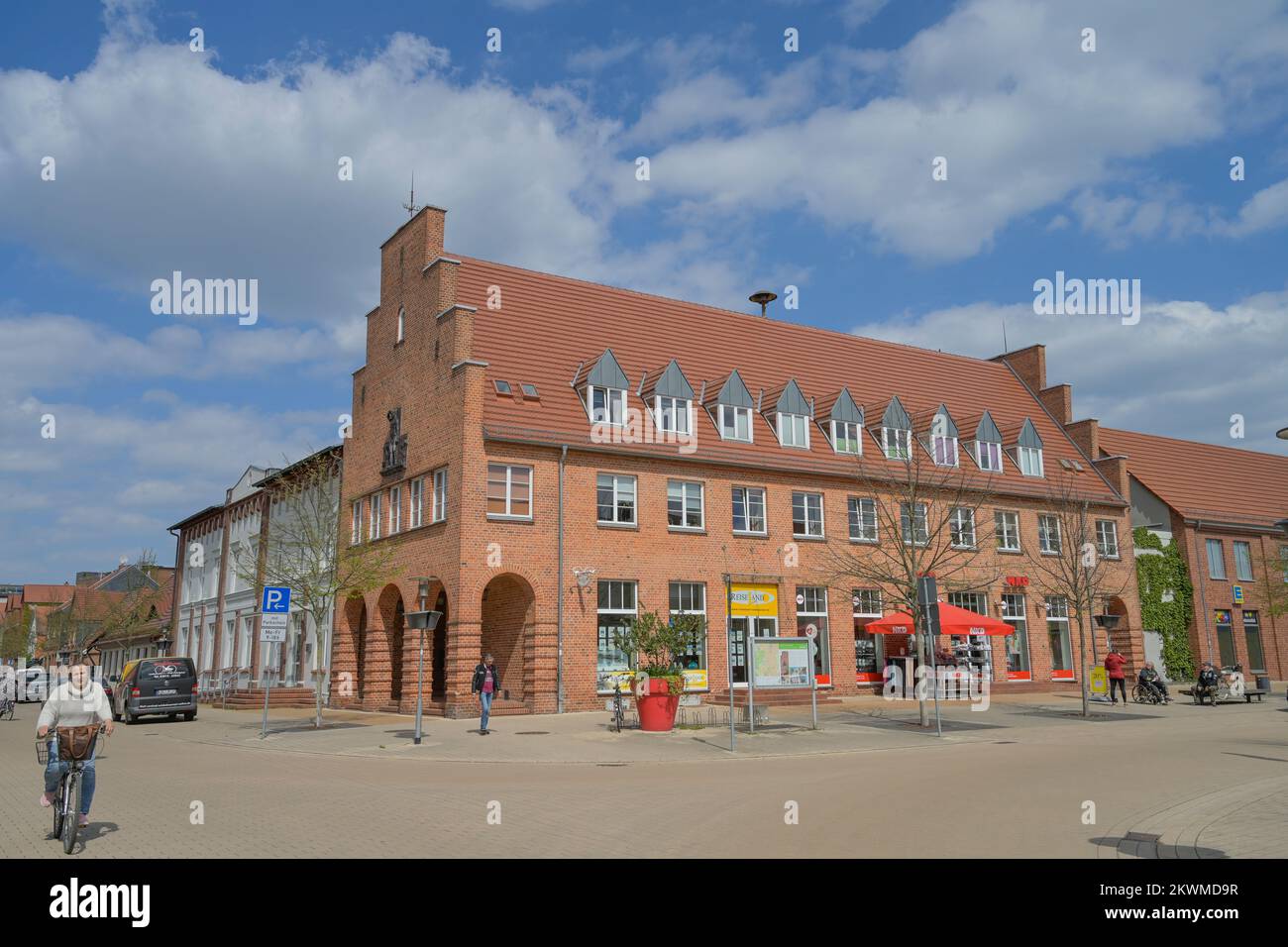 Altbau, Breite Straße, Ludwigslust, Mecklenburg-Vorpommern, Deutschland Stock Photo