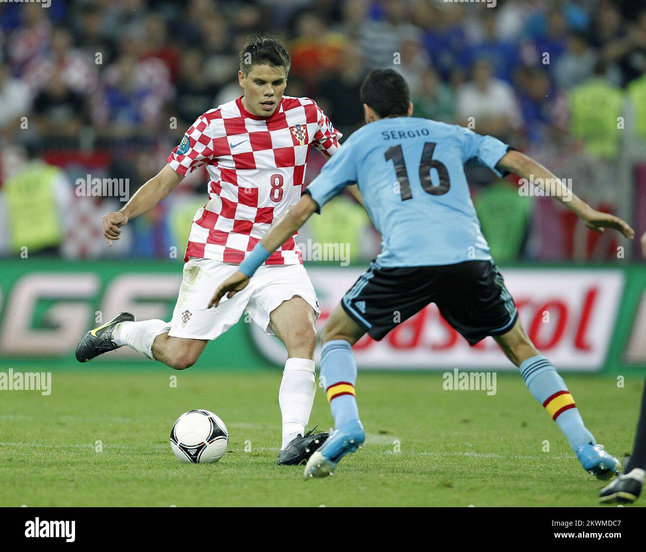 18.06.2012., Gdansk, Poland - UEFA Euro 2012, group C, Croatia - Spain. Ognjen Vukojevic. Photo: Slavko Midzor/PIXSELL Stock Photo