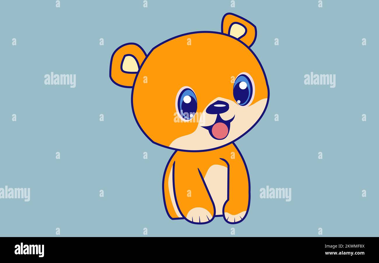 Cute cartoon vector puppy dog Stock Vector Image & Art - Alamy